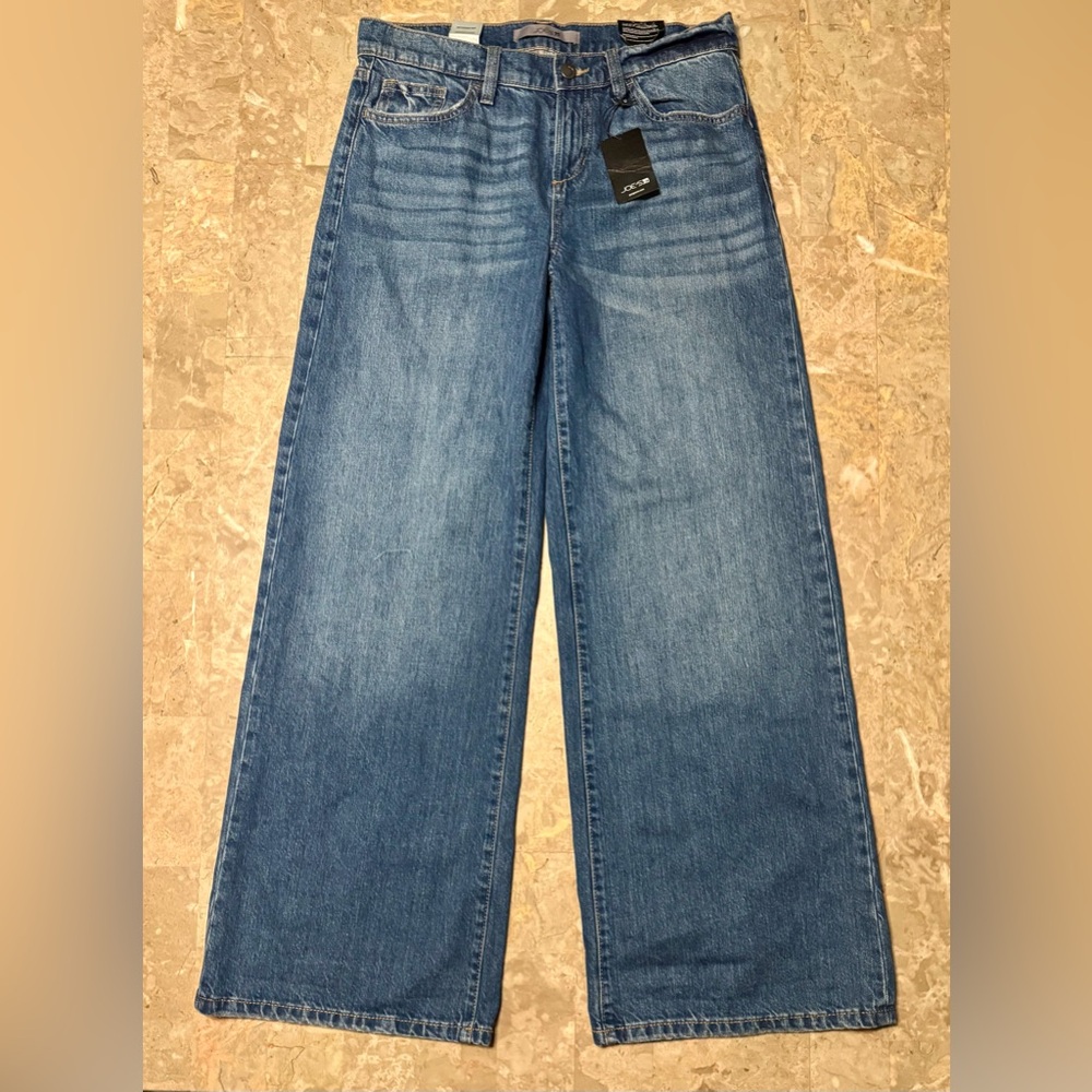 Joe's Wide leg Women’s Jeans Low Rise, In Medium Blue . Size 28, NWT - Picture 4 of 15
